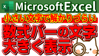 数式バーの文字を大きく表示